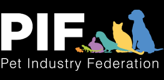 Logo of Pet Industry Federation with silhouettes of various pets.
