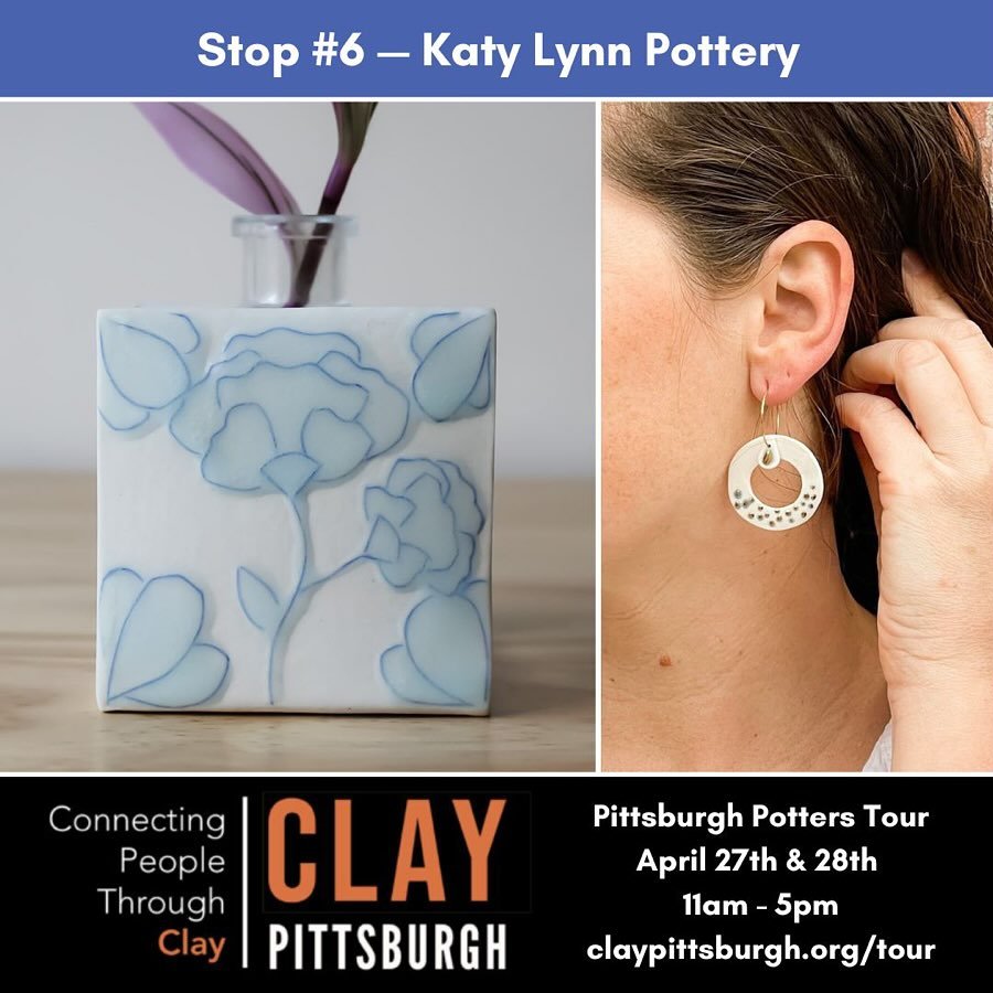 Countdown alert! Just 4 days until the @claypittsburgh Potters Tour kicks off! 🎉 

Join me this Saturday &amp; Sunday, 11 am - 5 pm both days, as I open my studio doors for the very first time as stop #6 on the tour! I&rsquo;m located at 2424 Jane S