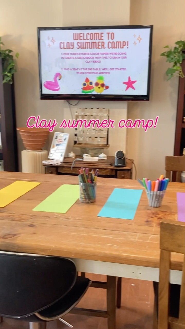 Clay summer camp starts today!
We’re ready to welcome our young sculptors at KLP studios!
If you missed out on signing up and you’re still looking for an activity, I have space in the Game On session July 21-25!
Sign up at www.katyl