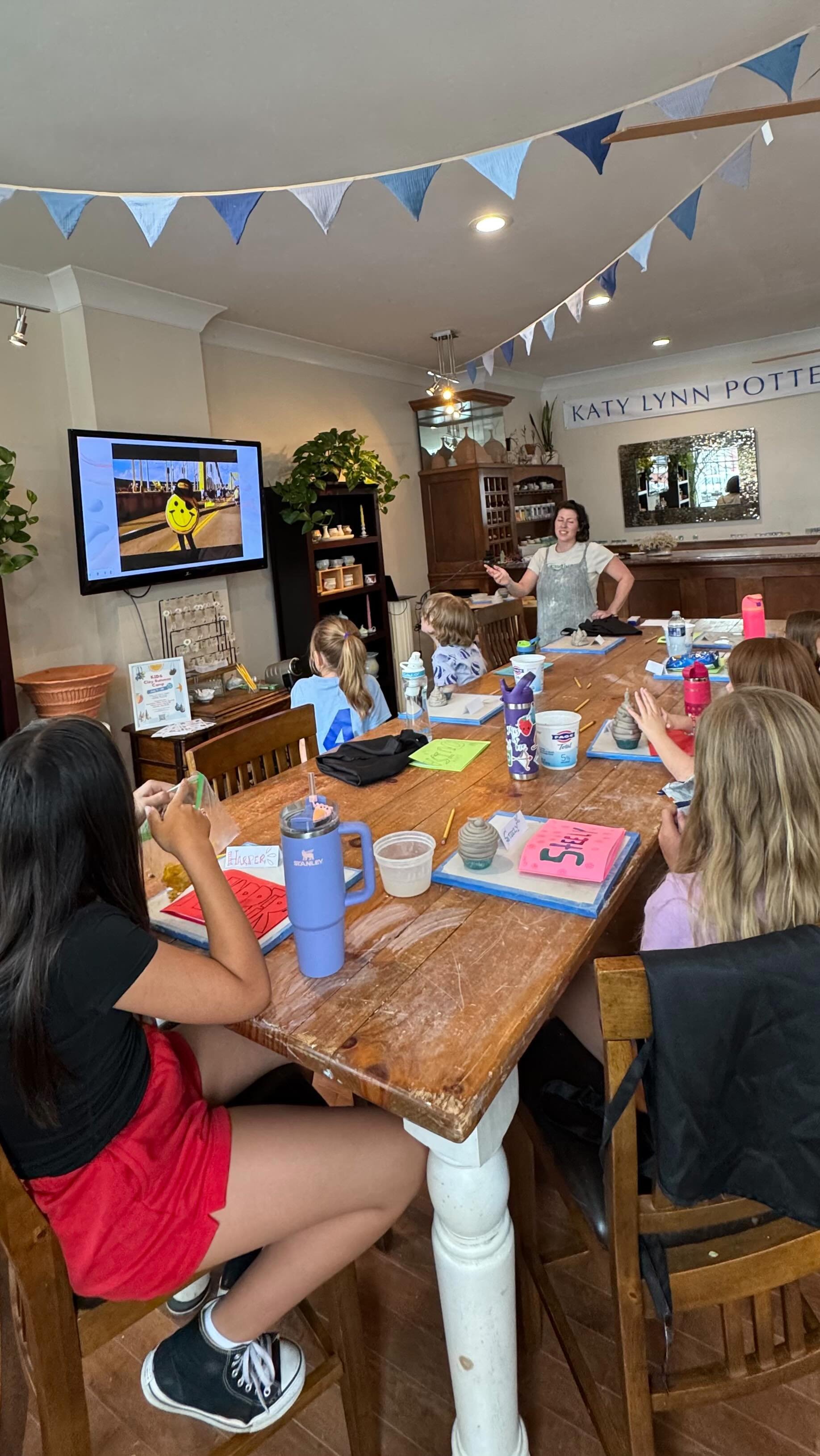 We had the sweetest time making all kinds of treats at our very first summer clay camp!
I’m always amazed by the creativity of young artists, and this group blew me away. In just one week, they made cupcakes, cookies, bowls, mugs, and trinket