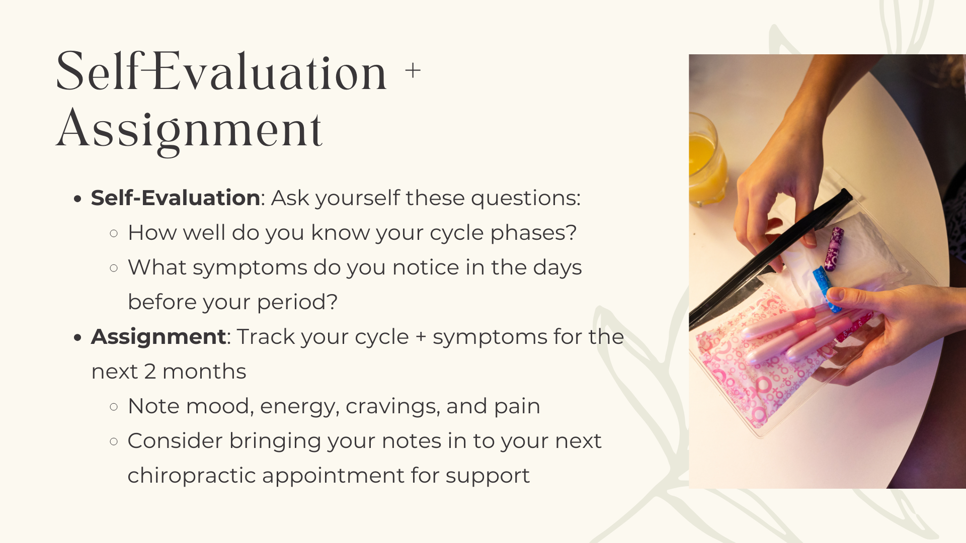 cycle self evaluation steps