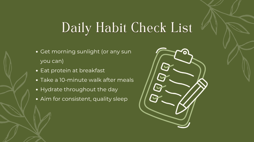 Daily Habits checklist