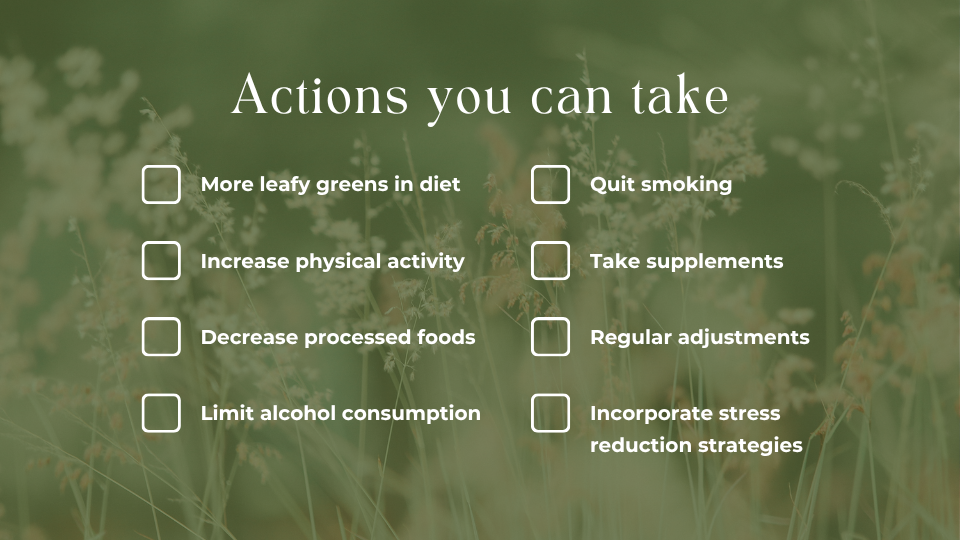 Actions. you can take