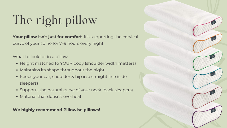 The right pillow