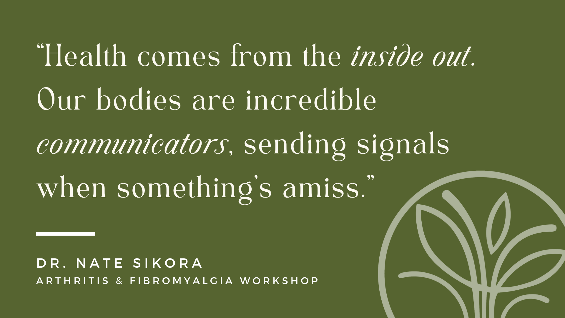 Quote from Dr. Nate graphic