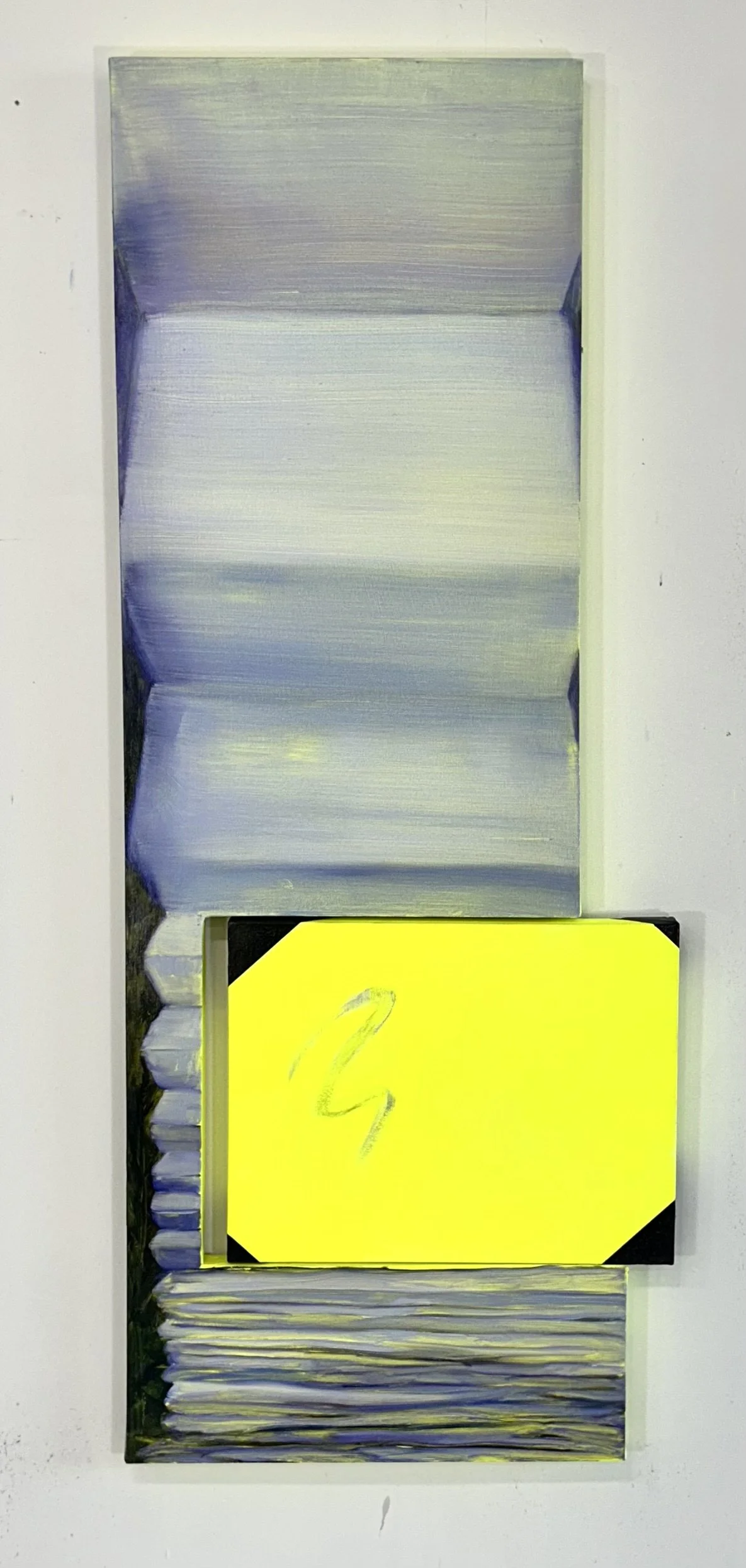 Over There, Acrylic, and Oil on Two Canvases,  55 x 22 inches