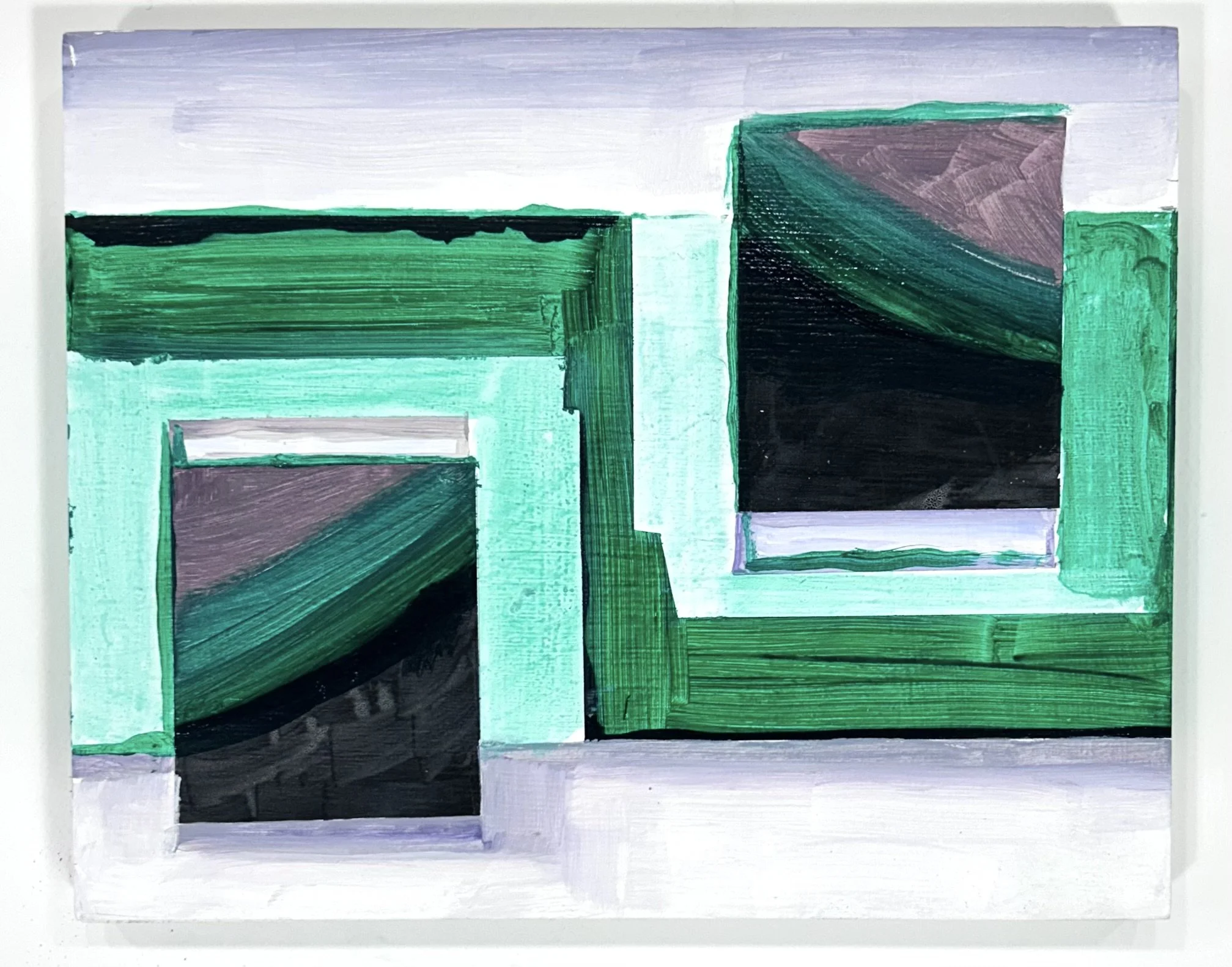 Shallow End, Acrylic on Panel, 8 x 10 inches
