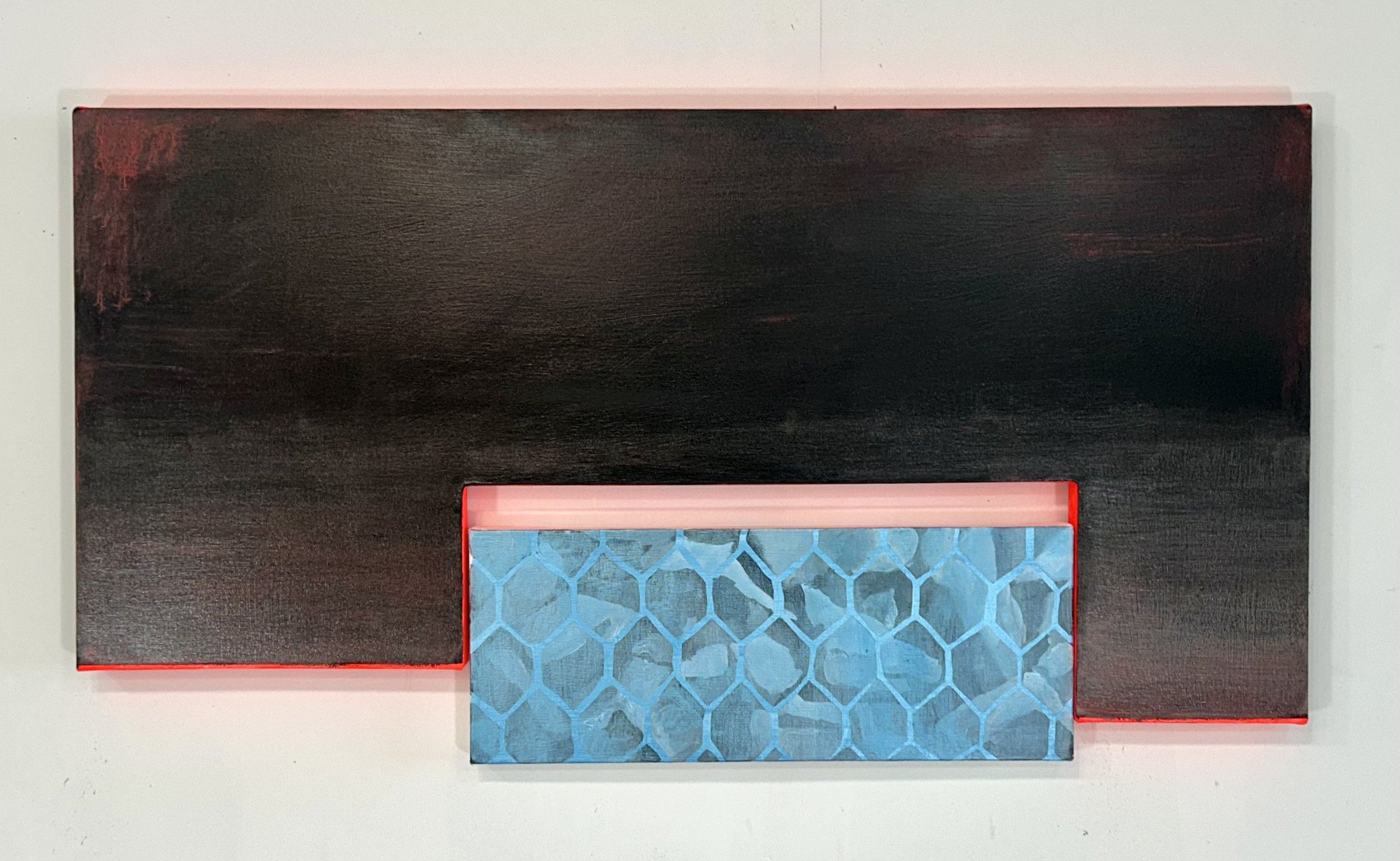 Name,  Acrylic and Oil on Two Canvases, 42 x 24 inches