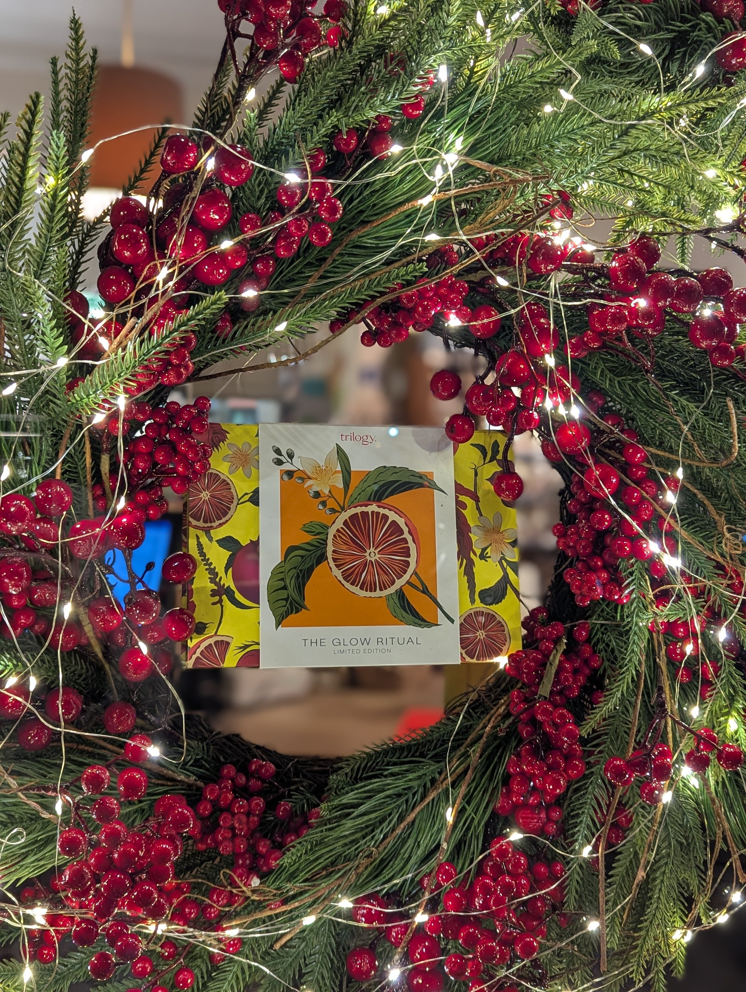 Christmas Window display healthfood shop ireland