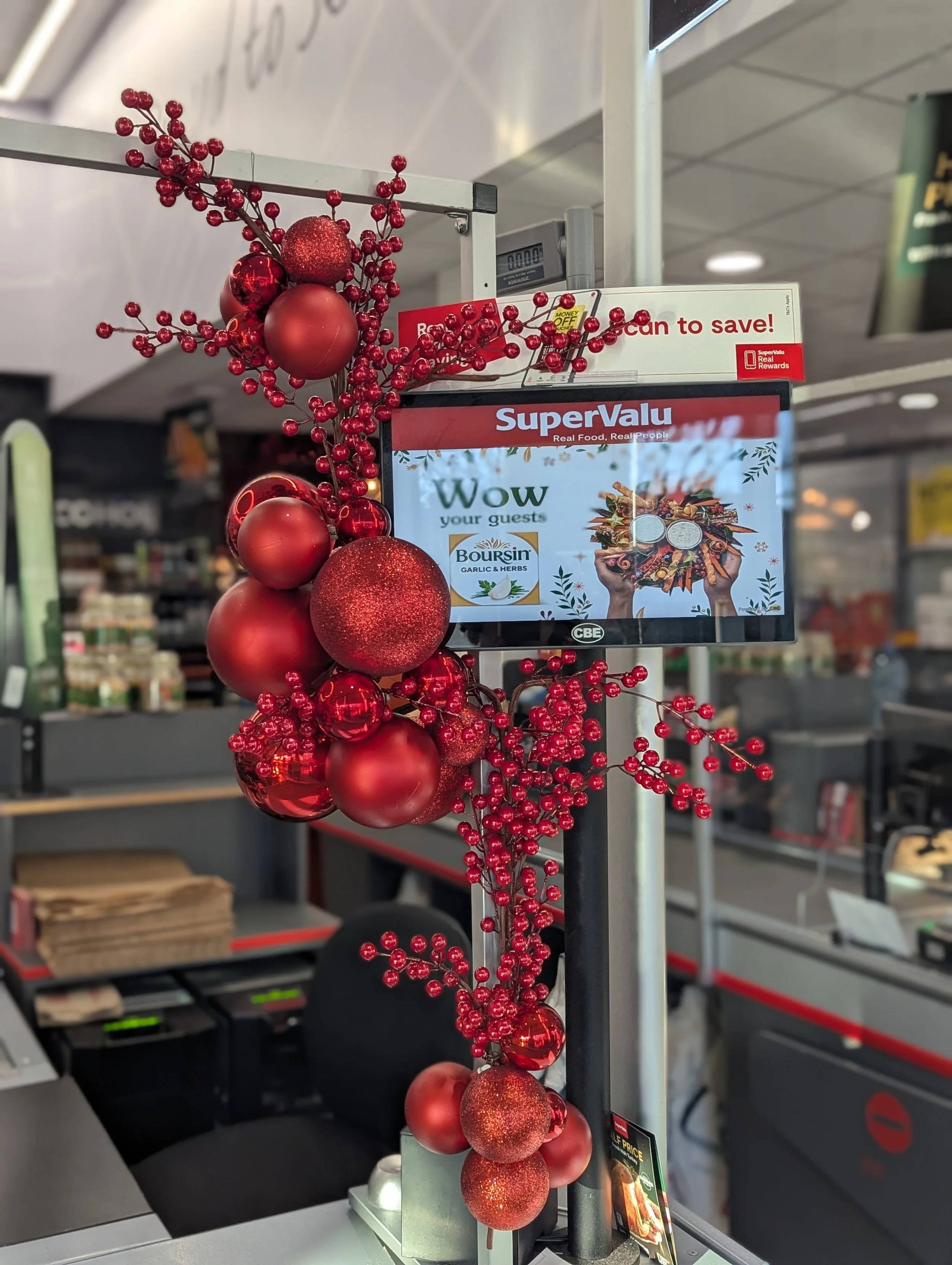 Supermarket Christmas decor