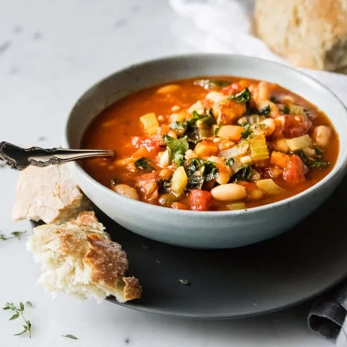 White Bean, Veggie + Kale Soup | GF | VG | DF