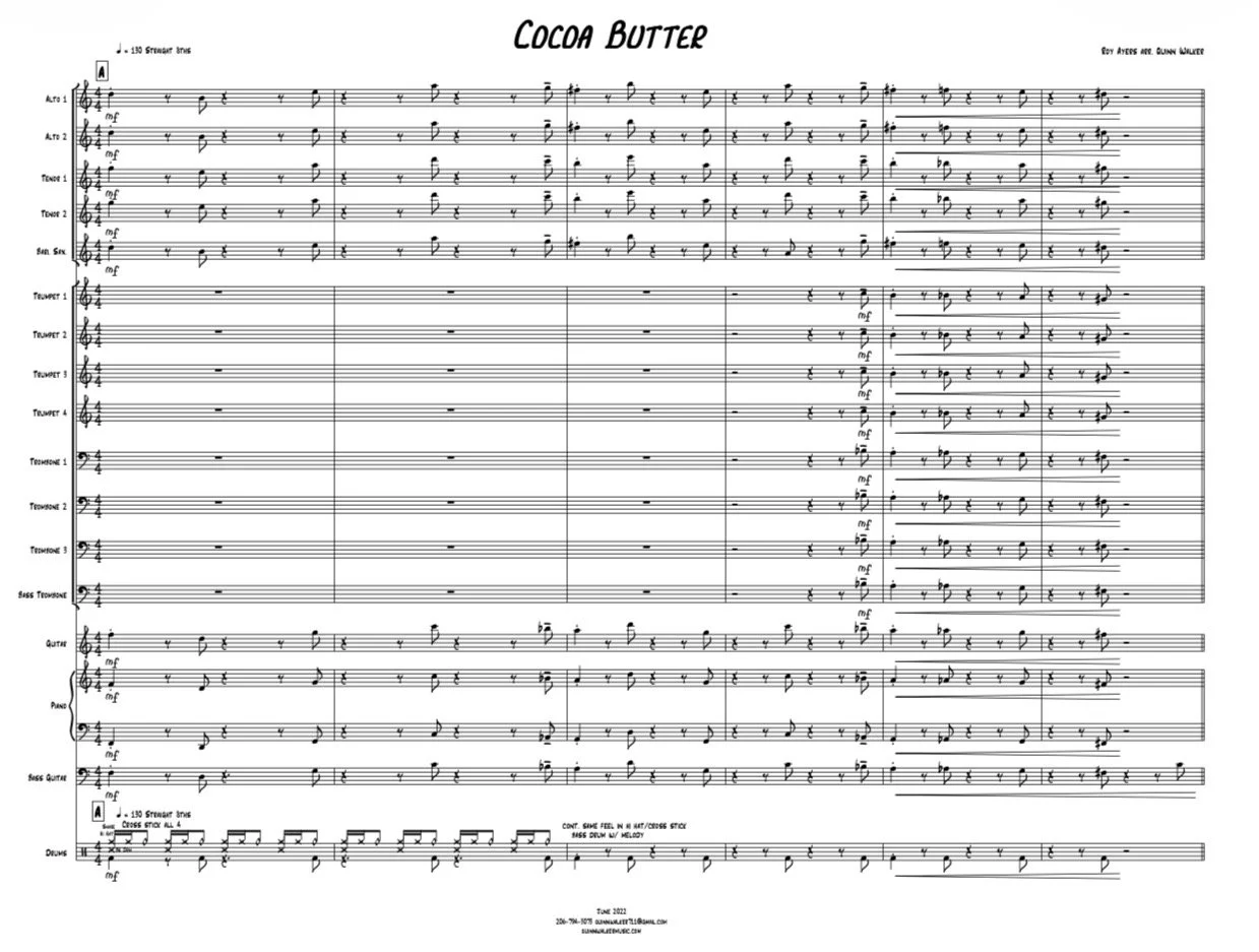 Cocoa Butter by Roy Ayers - Full Big Band Arrangement