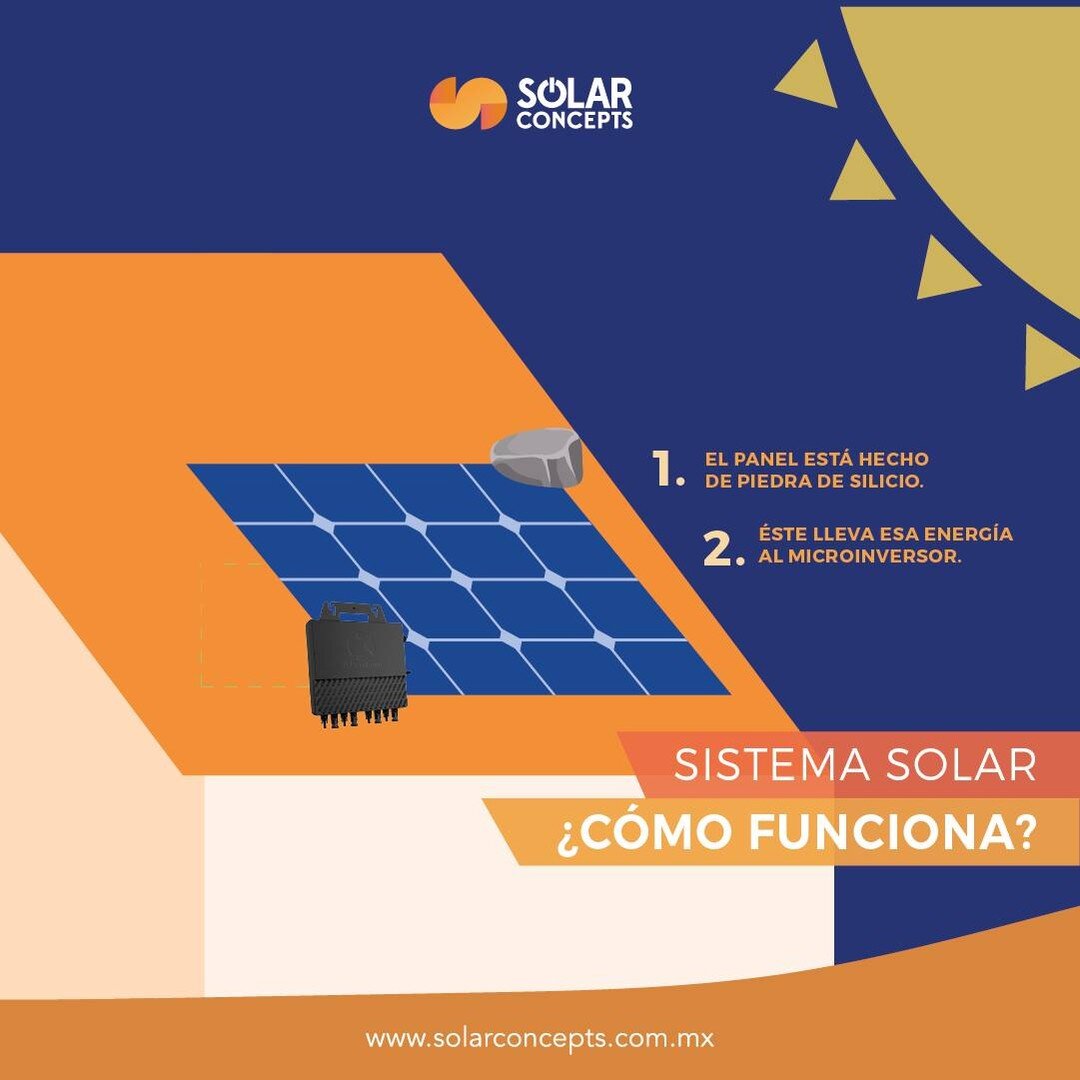 &iquest;C&oacute;mo es que funcionan los paneles solares? 
Un panel solar es una estructura de aluminio formada por c&eacute;lulas solares compuestas de silicio; cada #panelsolar contiene celdas #fotovoltaicas las cuales convierten las part&iacute;cu