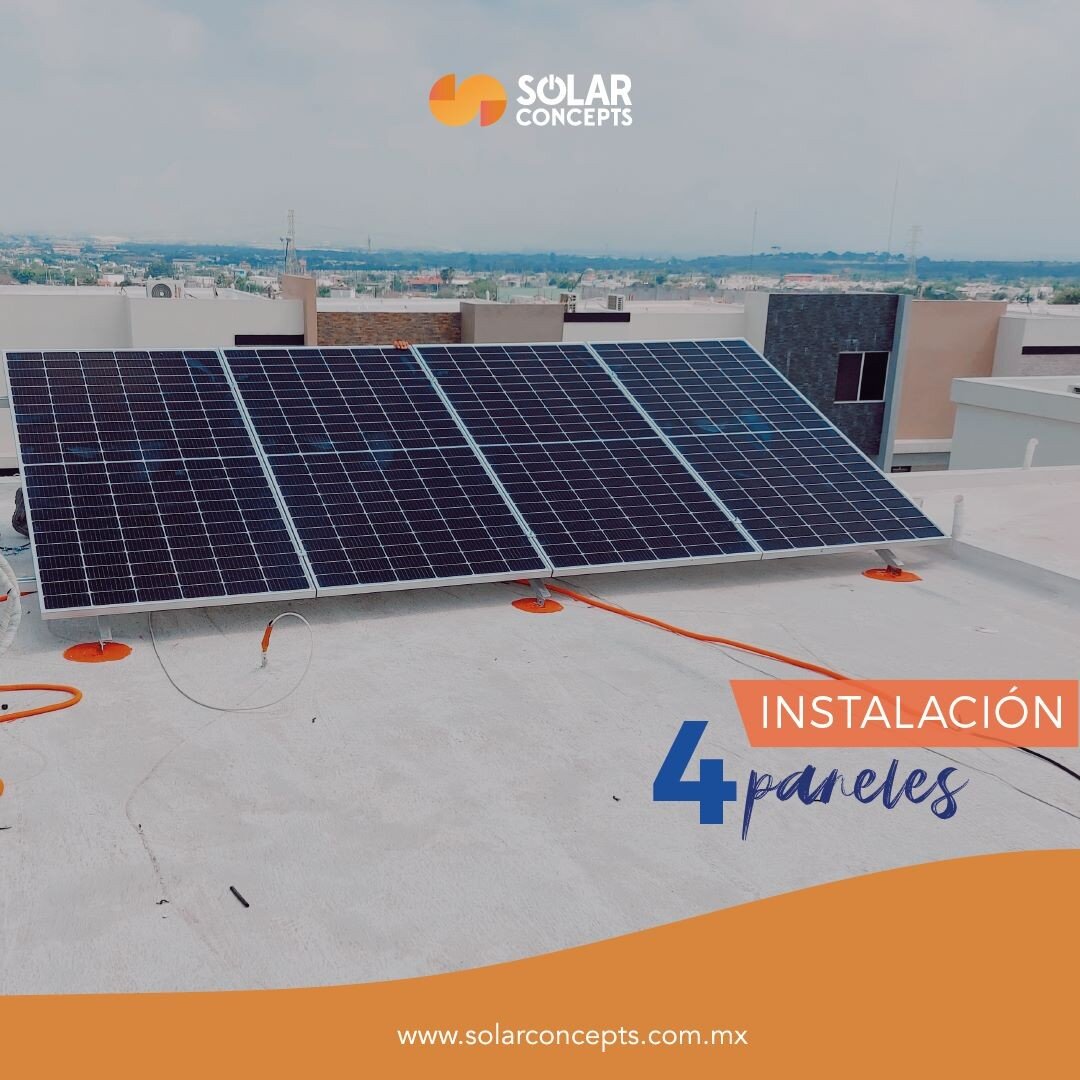 Hoy les platicamos los detalles de esta instalaci&oacute;n de 4 #panelessolares. La marca utilizada fue #JaSolar y cada panel es de 450WATTS con #microinversor. 

En el caso de esta instalaci&oacute;n, el cliente utiliz&oacute; un vale de ecotecnolog