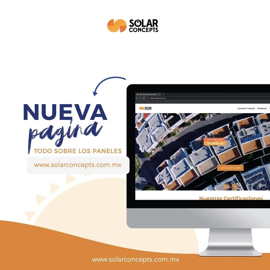 &iexcl;En #SolarConcepts estamos estrenando! Visita www.solarconcepts.com.mx y conoce lo nuevo que tenemos para ti 🙌🤩 Echa un vistazo a nuestras instalaciones #residenciales y #comerciales y disfruta de nuestro cotizador online para que puedas arma