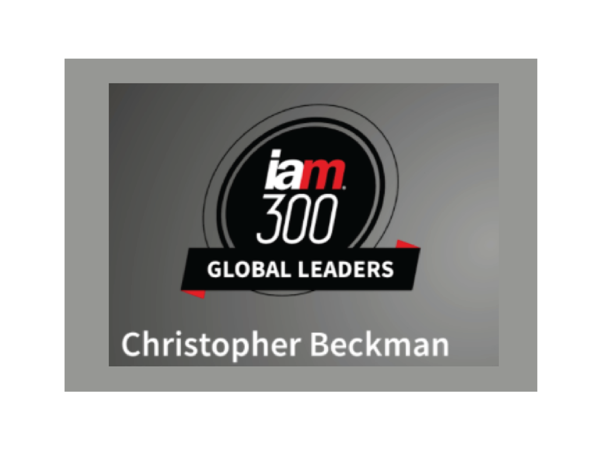 Christopher Beckman Recognized in&nbsp;IAM Strategy 300 for Seventh Consecutive Year