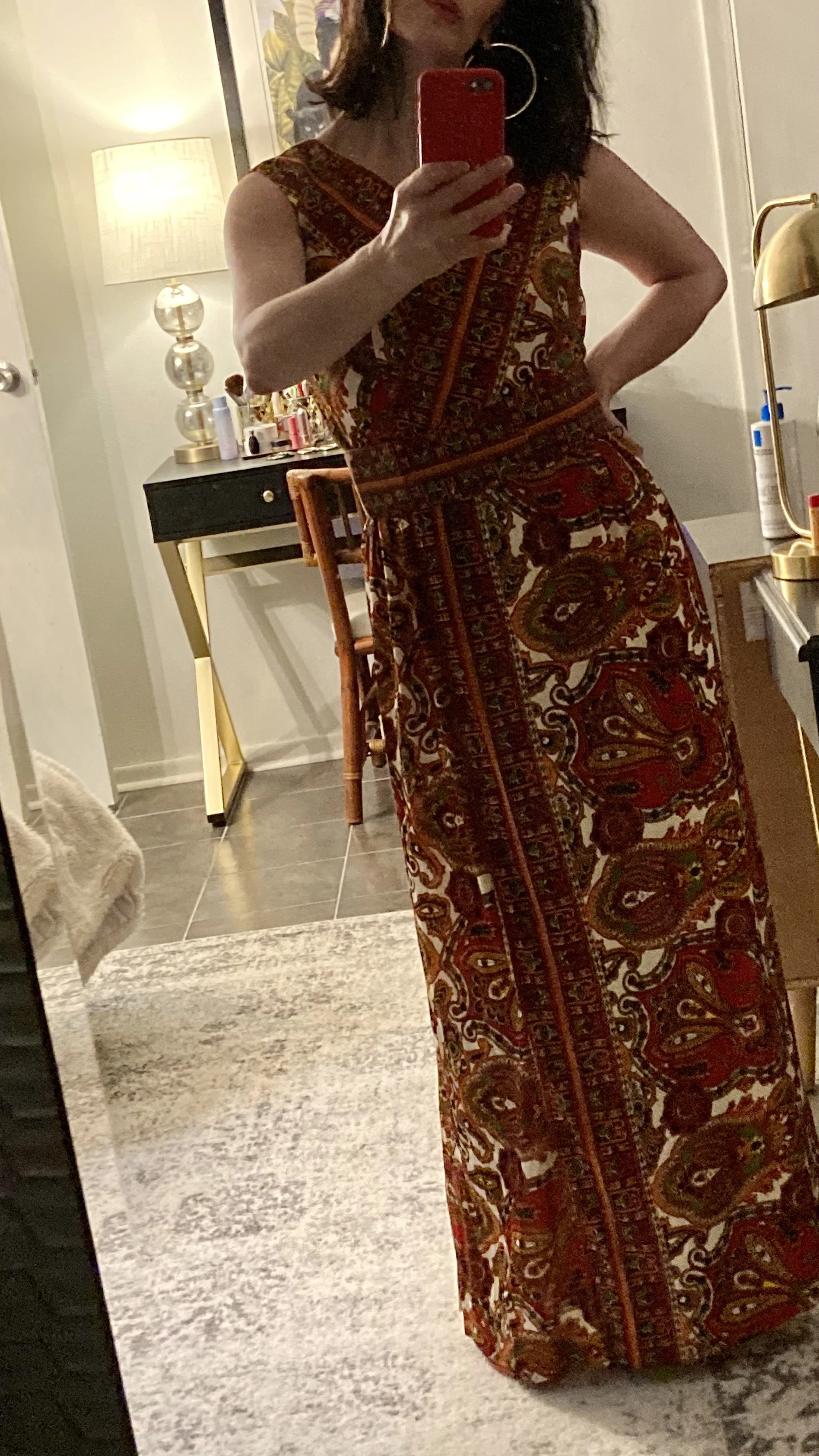 paisley print jumpsuit