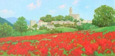 Cortina, Tuscany 
Alex Dzigurski II
24x48 
Viewable at Classic Art Gallery
Carmel, California