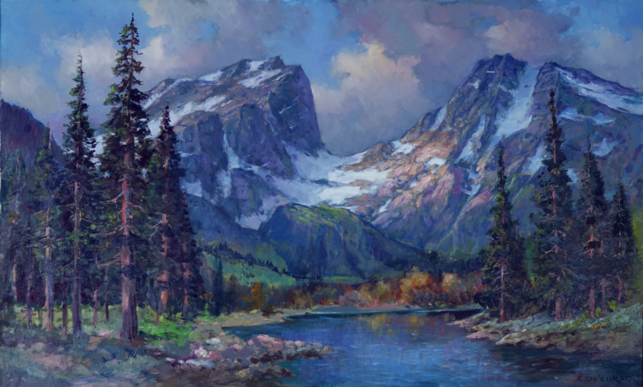 Bear Lake, Colorado
Alexander Dzigurski I
1975
Contact for price.
36 X 30
Masterwork showcased in his book, The Art of Alexander Dzigurski.
Piece viewable at Dzigurski Gallery.
Viewing by Appointment Only.