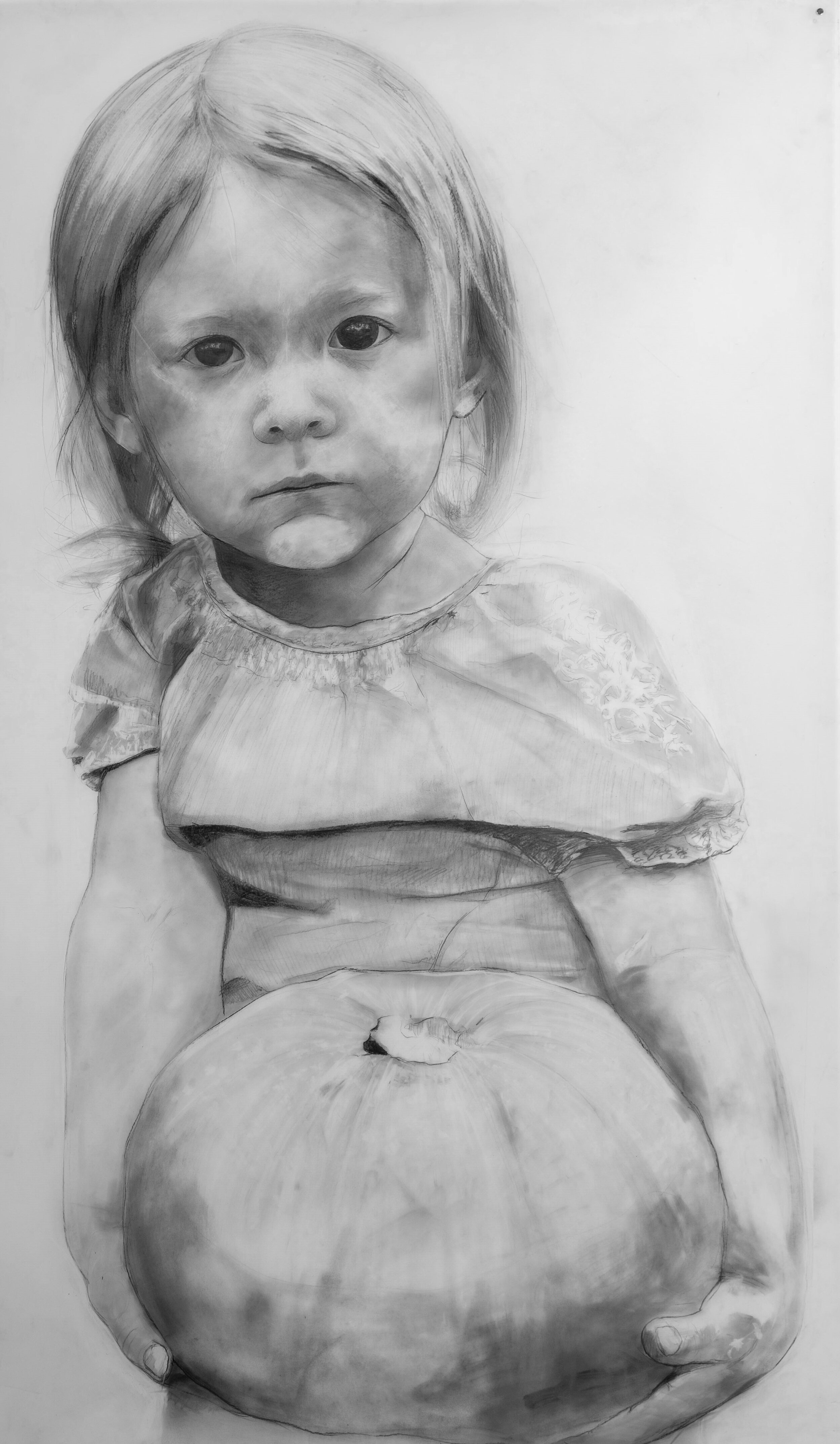 Jasey Buys a Pumpkin
70x40 Graphite on Mylar