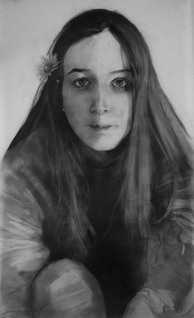 Elizabeth (It's Okay)
70x40 Graphite and Charcoal on Mylar