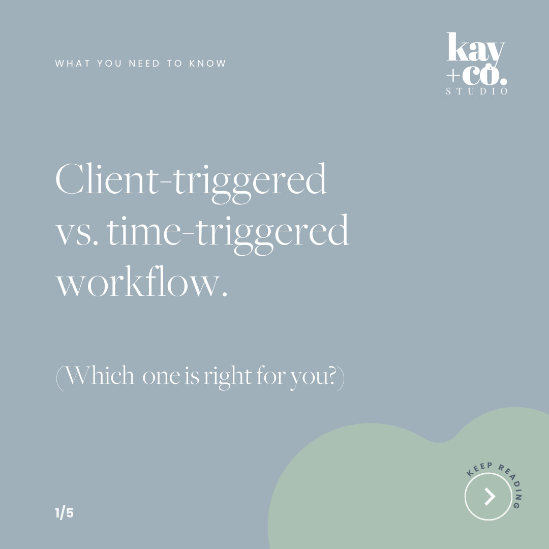 Client triggered or time triggered? 🤔 ​​​​​​​​​
Choosing the right workflow for your business is crucial!

 While client triggered workflows allow for personalized interactions, time triggered workflows ensure timely and consistent communication. 👇