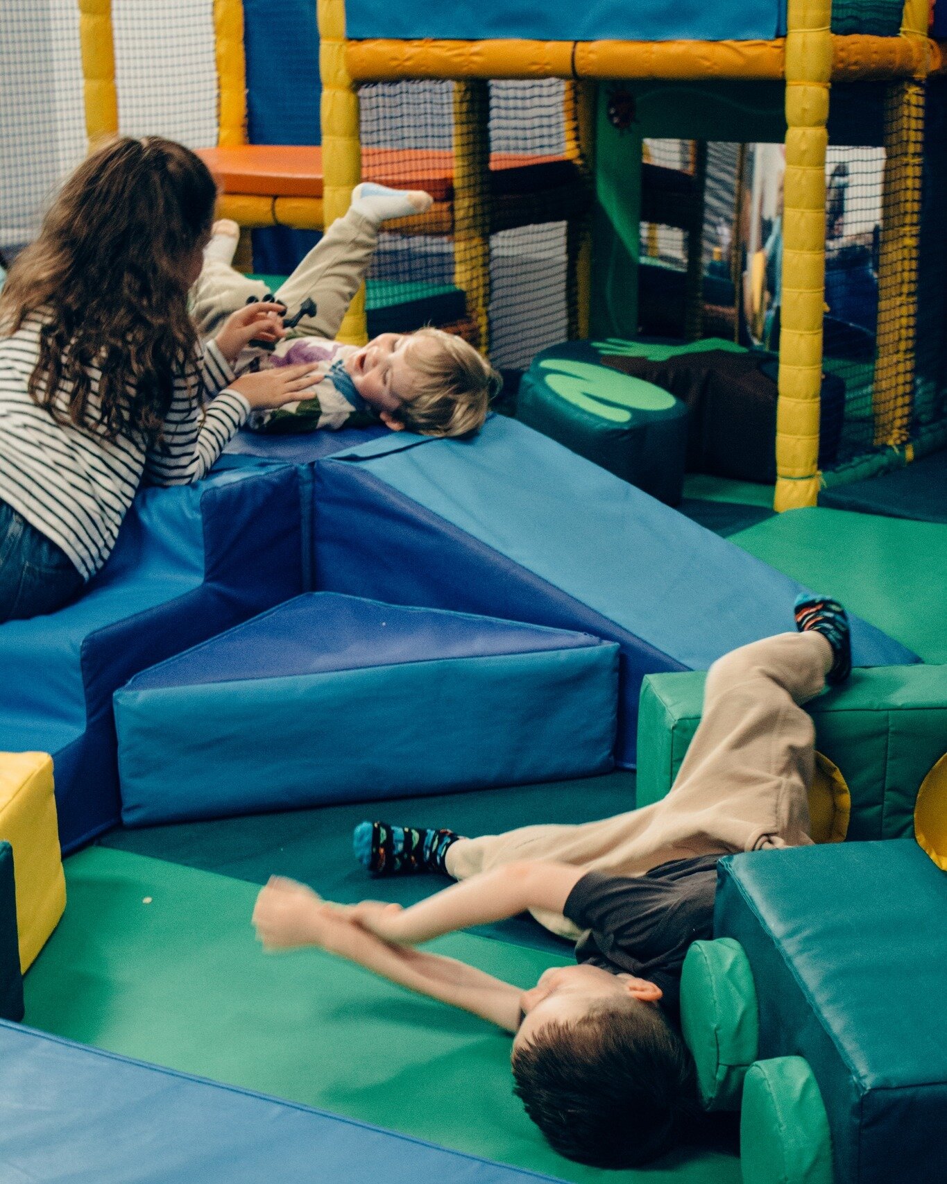 Your little ones are sure to have a blast here at Happy Days! 🥳 We've got a little toddler area along with a bigger area that goes up high with our famous wavy slides! We'd love to have you come along, open Tuesday-Saturday 9:30-5, no booking requir