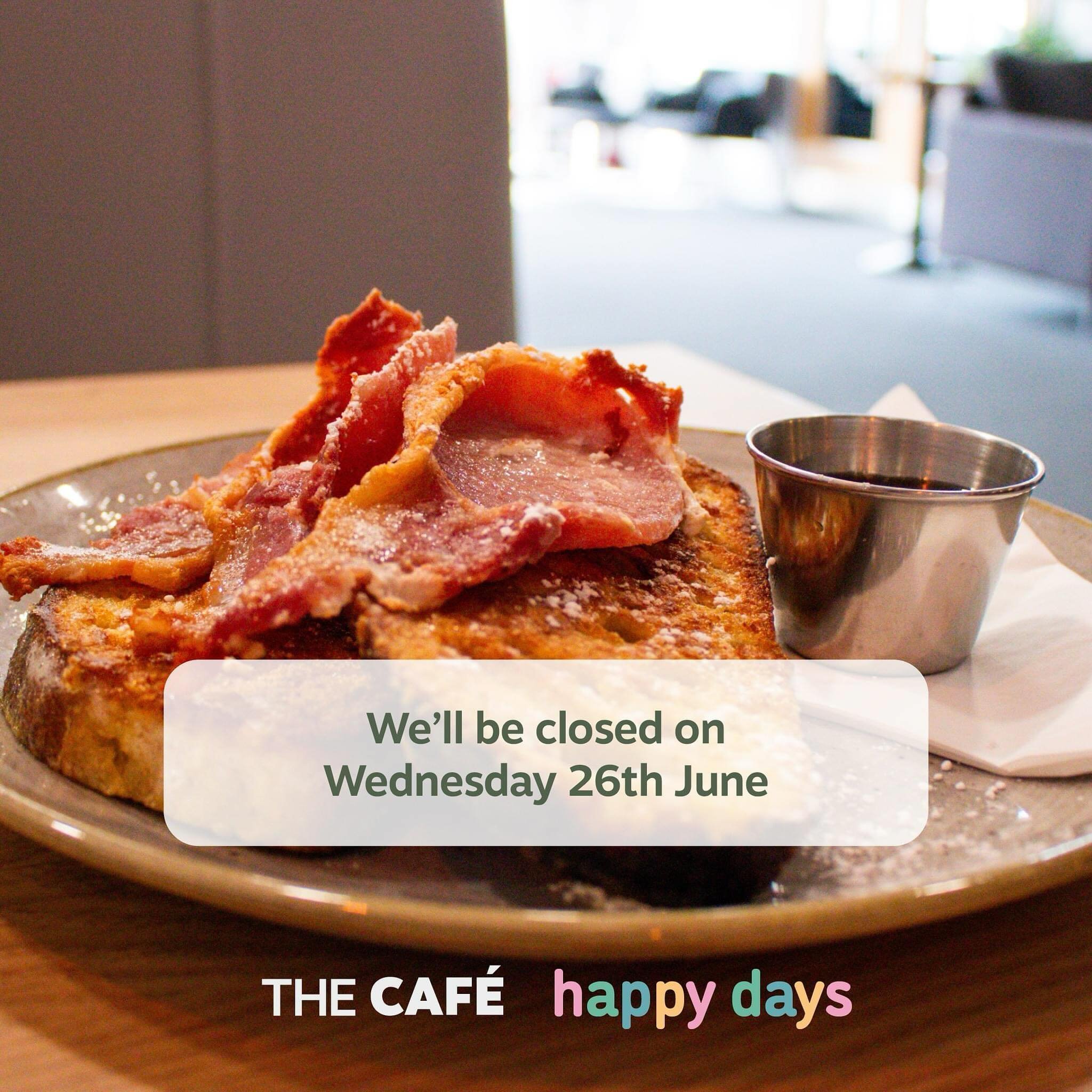 Please note, we&rsquo;ll be closed on Wednesday 26th June as we celebrate Chef Alberto&rsquo;s wedding! ✨ 👰&zwj;♀️🤵&zwj;♂️