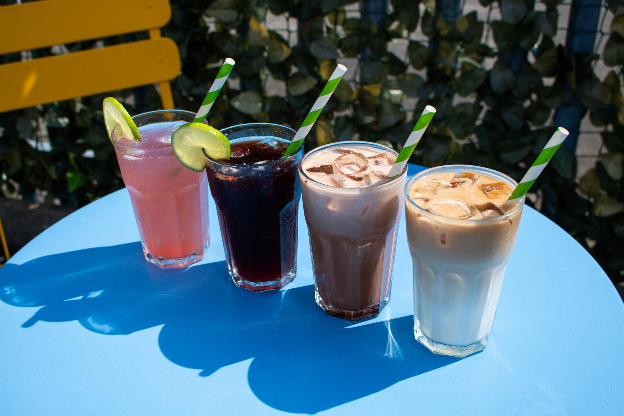 For those moments the sun decides to come out we have you covered with some refreshing iced coffees &amp; sodas! Pop in 9:30-5 Tuesday-Saturday! We'd love to welcome you here to The Cafe ☕☀