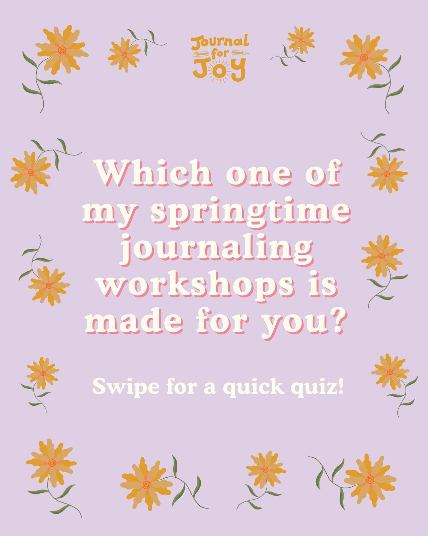 I used to love doing quizzes like this in magazines when I was a kid (anyone remember Mizz and J17? 🙃)...so I thought I&rsquo;d create one for you in the lead up to my new journaling workshops! Let me know what you get in the comments 🤓🌸

P.S. The