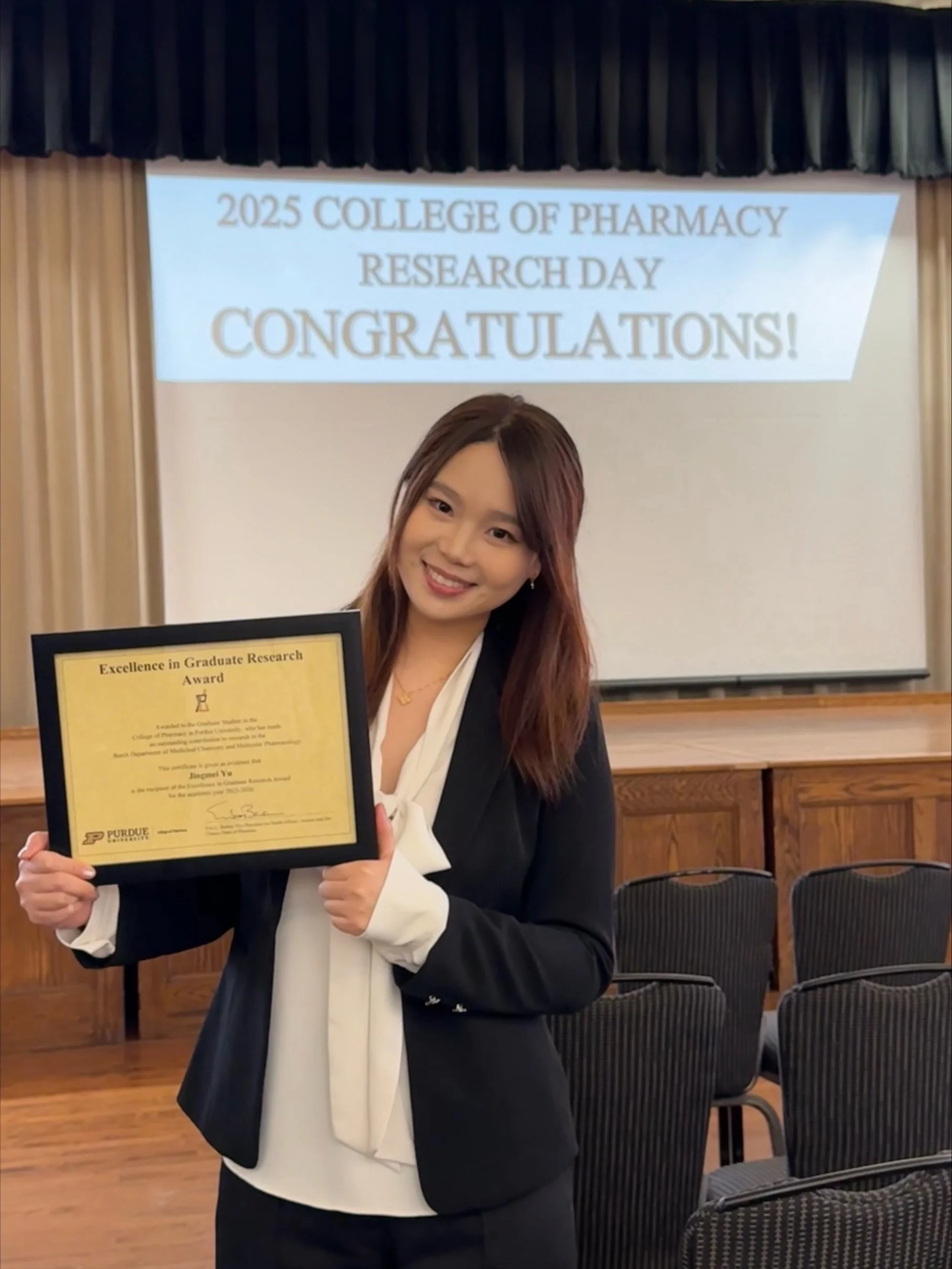 Congratulations to Jingmei on winning the 2025 Research Excellence Award!