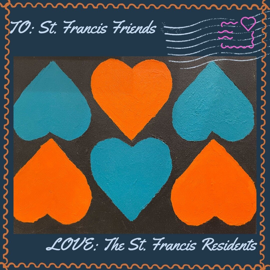 Thank you for being a St. Francis Friend! 

Artwork by St. Francis resident Arthur S.

#ValentinesDay #valentine #nyc #nonprofit