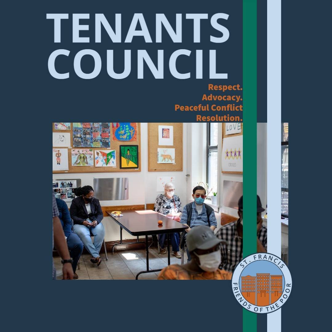 Ever had a disagreement with a neighbor? Ever wanted to change a rule within your co-op? 

St. Francis Friends of the Poor Tenants Council serves as a dedicated time for our residents to come together and talk through some of the highs and lows of li