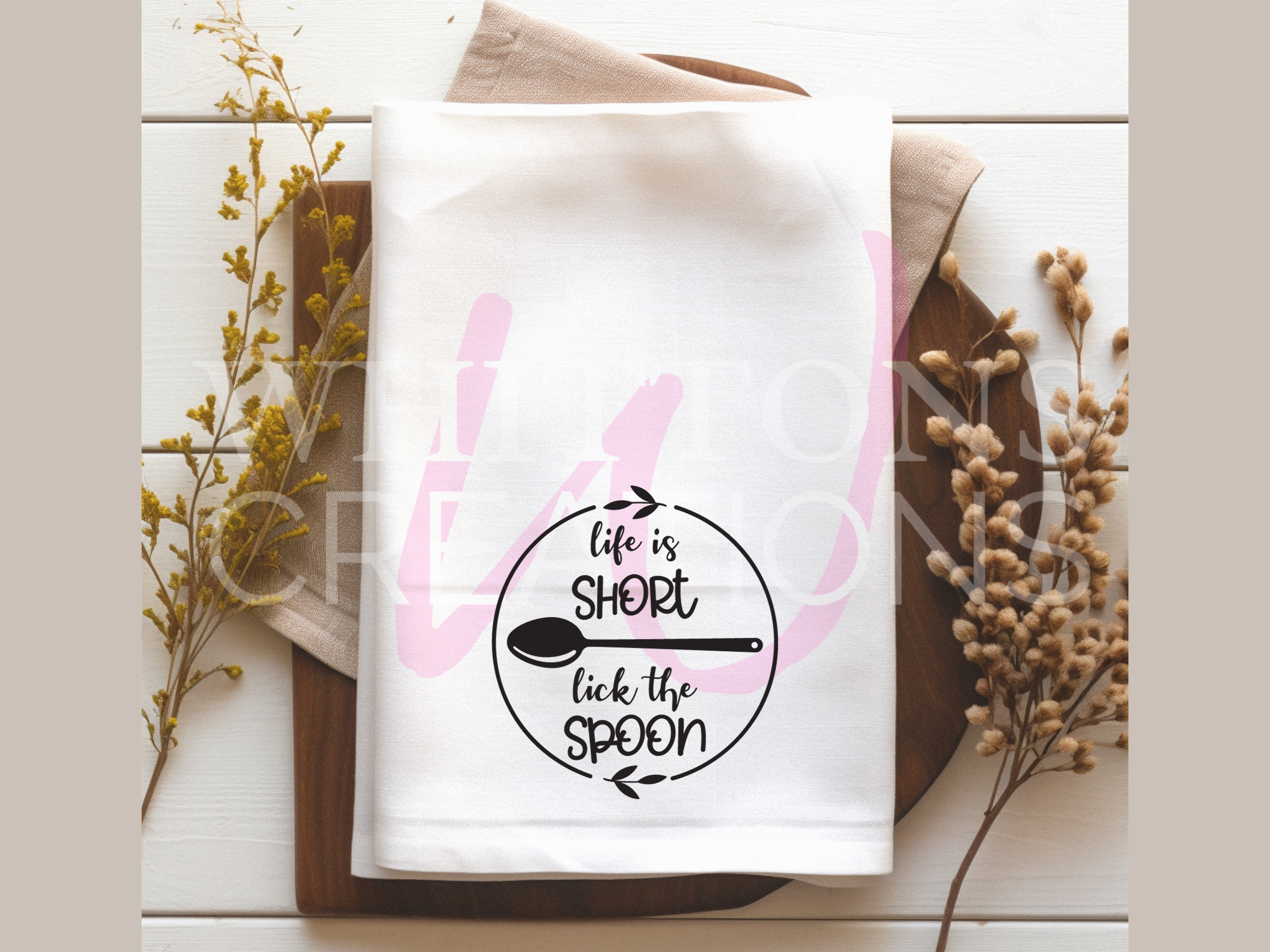 Life is Short Lick the Spoon