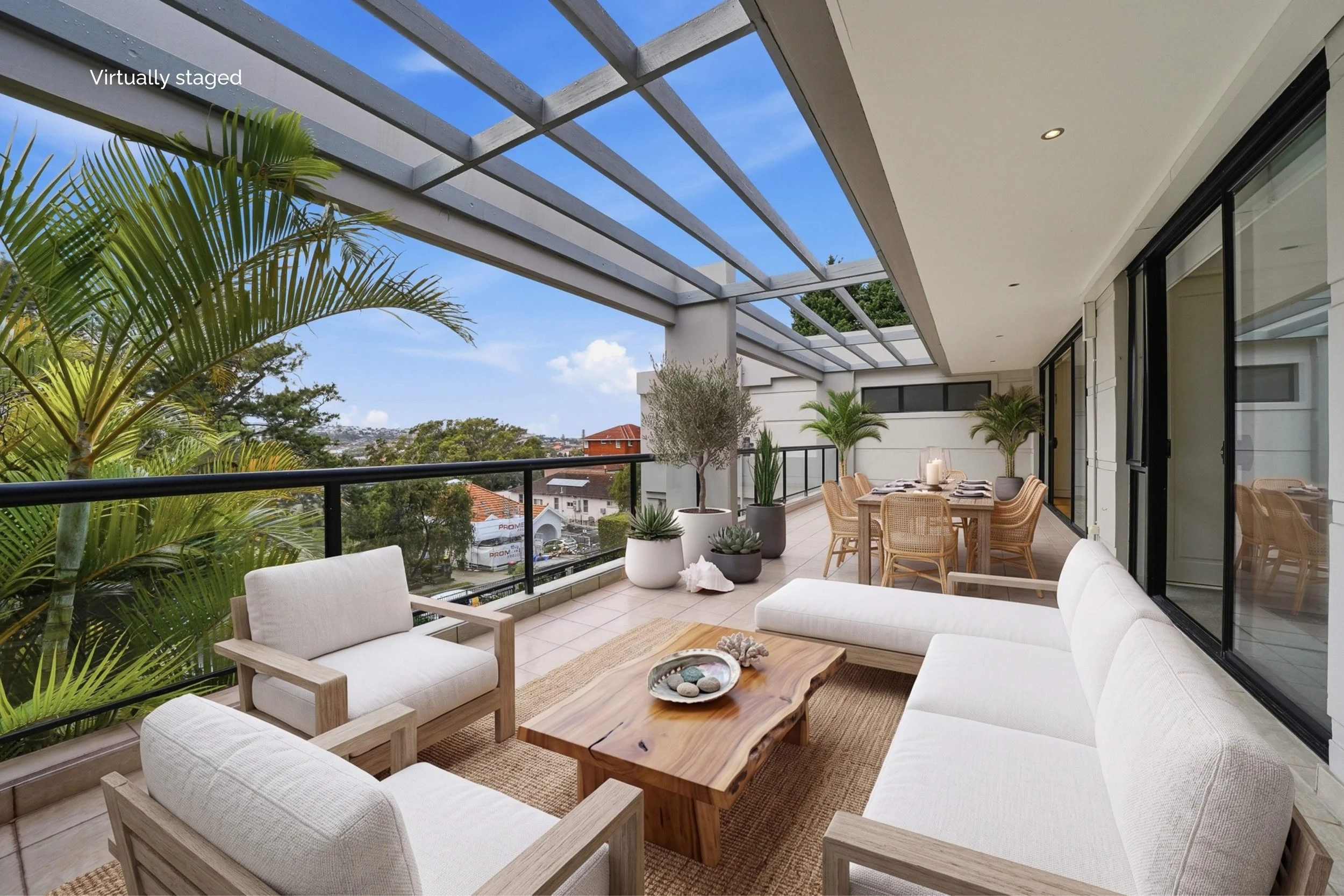 Bondi Beach Luxury Apartment Photography and Virtual Furniture Staging