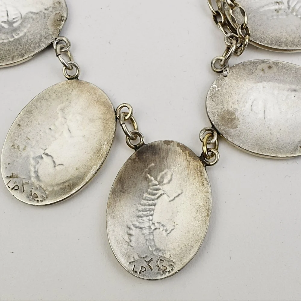 Loren Phillips Silver Hopi Overlay Necklace — Turkey Mountain Traders