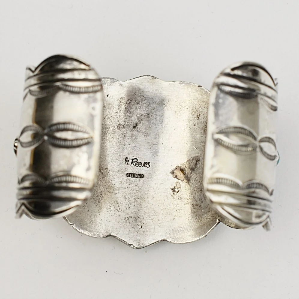 Gary Reeves Silver and Turquoise Bracelet — Turkey Mountain