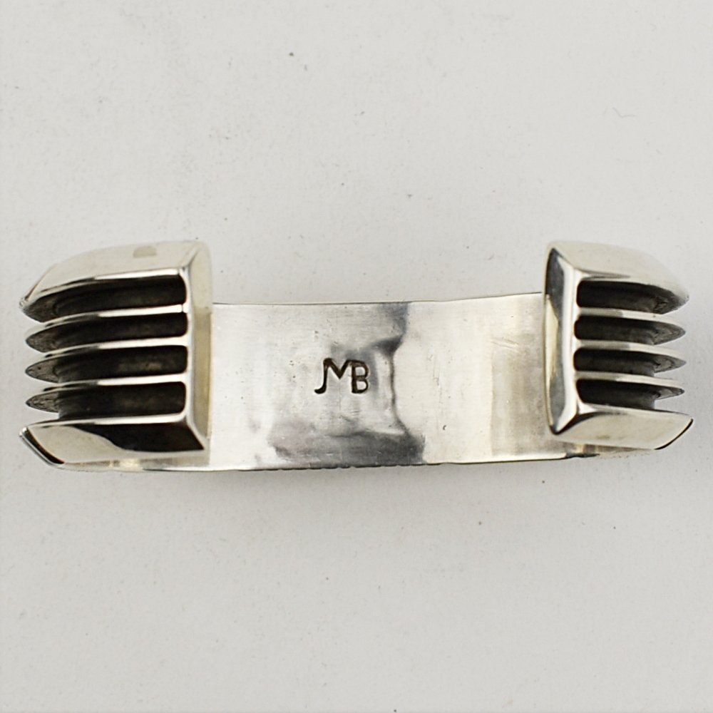 Navajo Silver and Turquoise Bracelet by Johnny Mike Begay — Turkey
