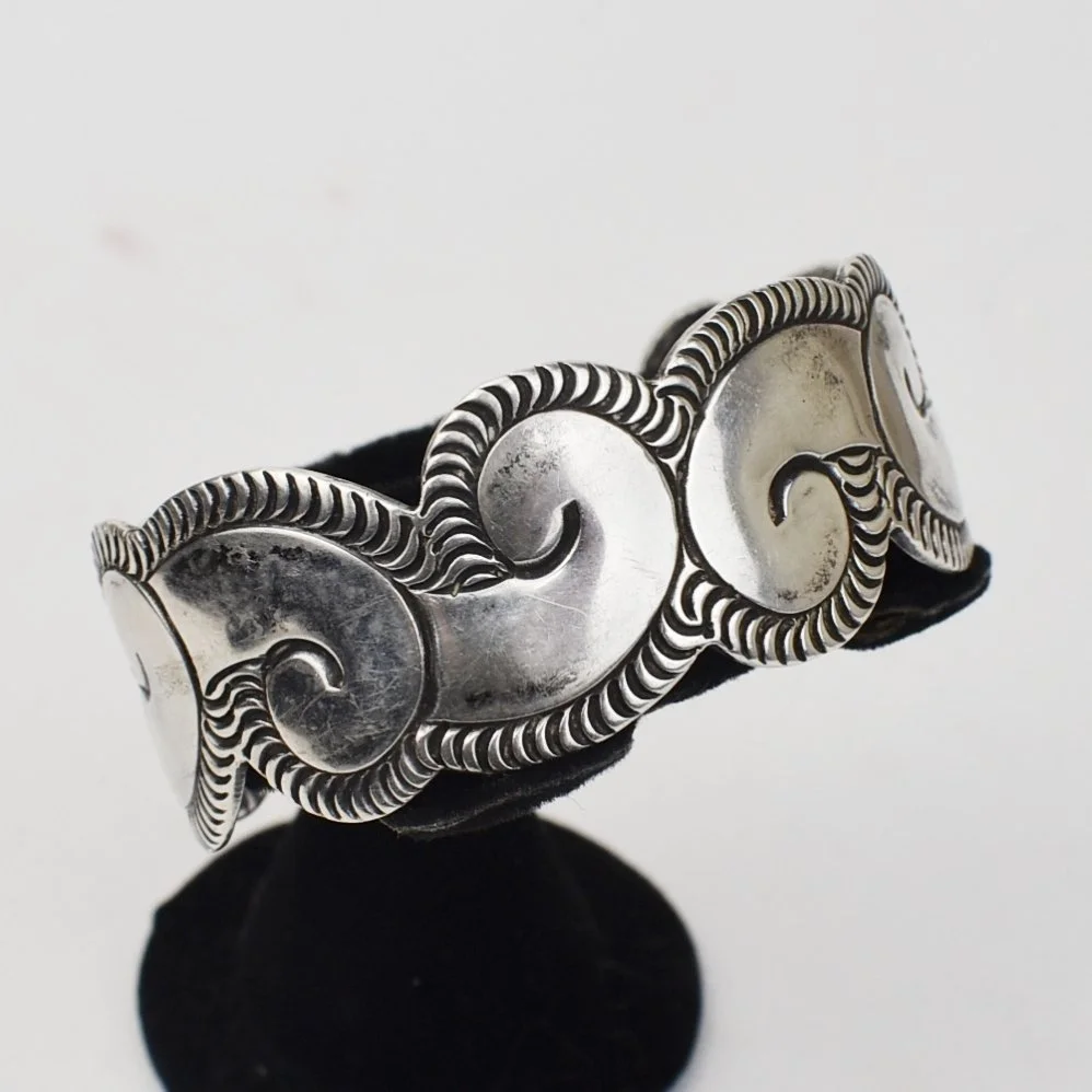 Kenneth Begay (Navajo) Silver Bracelet, c. 1950s