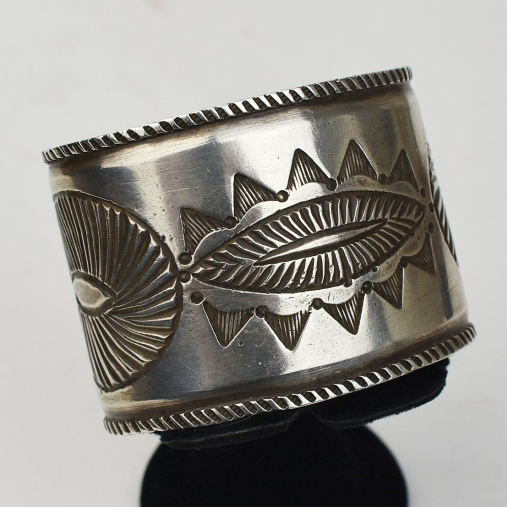 Navajo Silver Cuff Bracelet for SMALL wrist, c. 1890