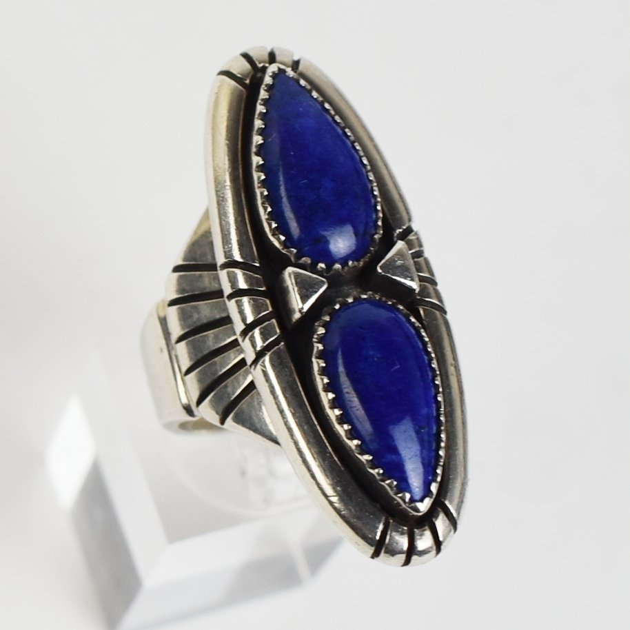 Julian Lovato (Santo Domingo) Silver and Lapis Ring