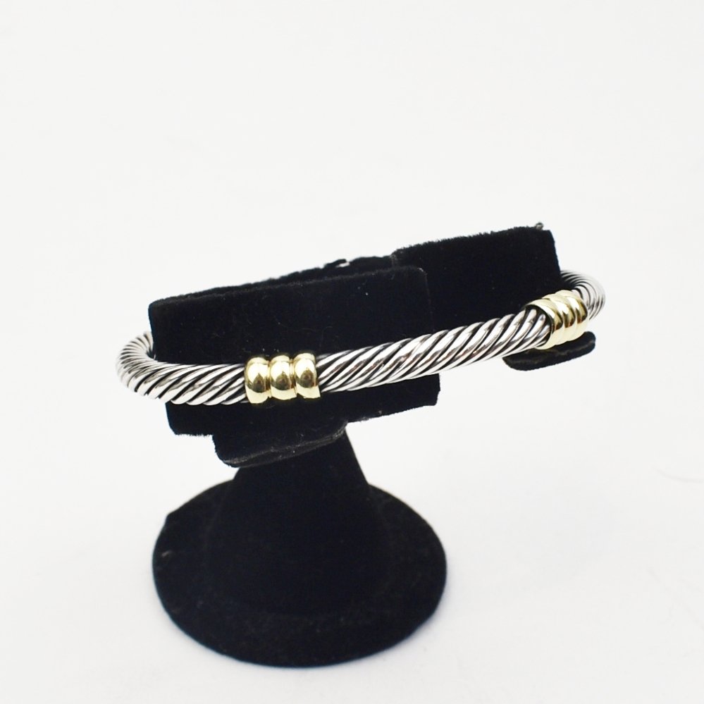 David Yurman Silver and Gold Bracelet