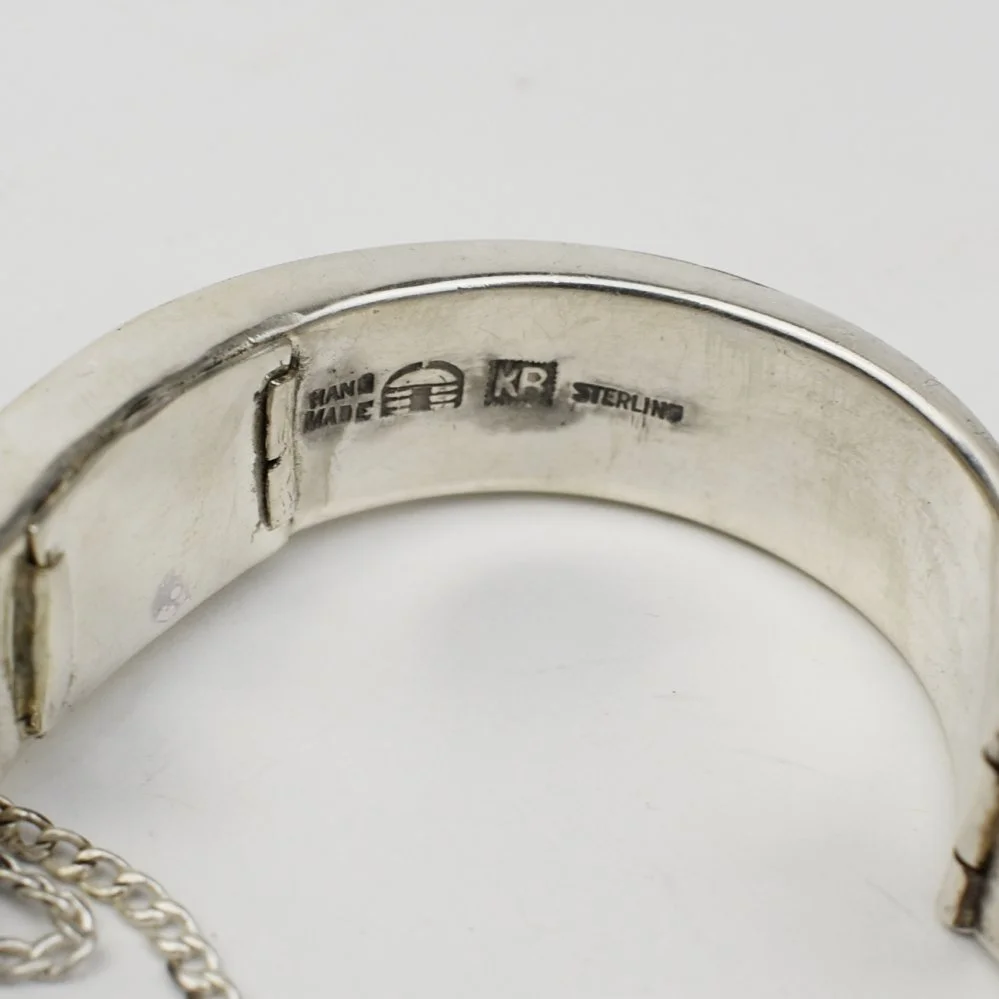Kenneth Begay (Navajo) Silver and Turquoise Bracelet, c. 1950s