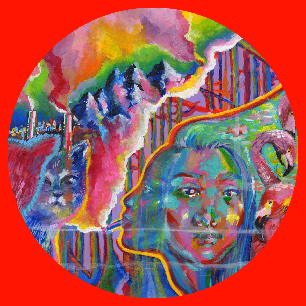 OG die-cut toxic waste sticker