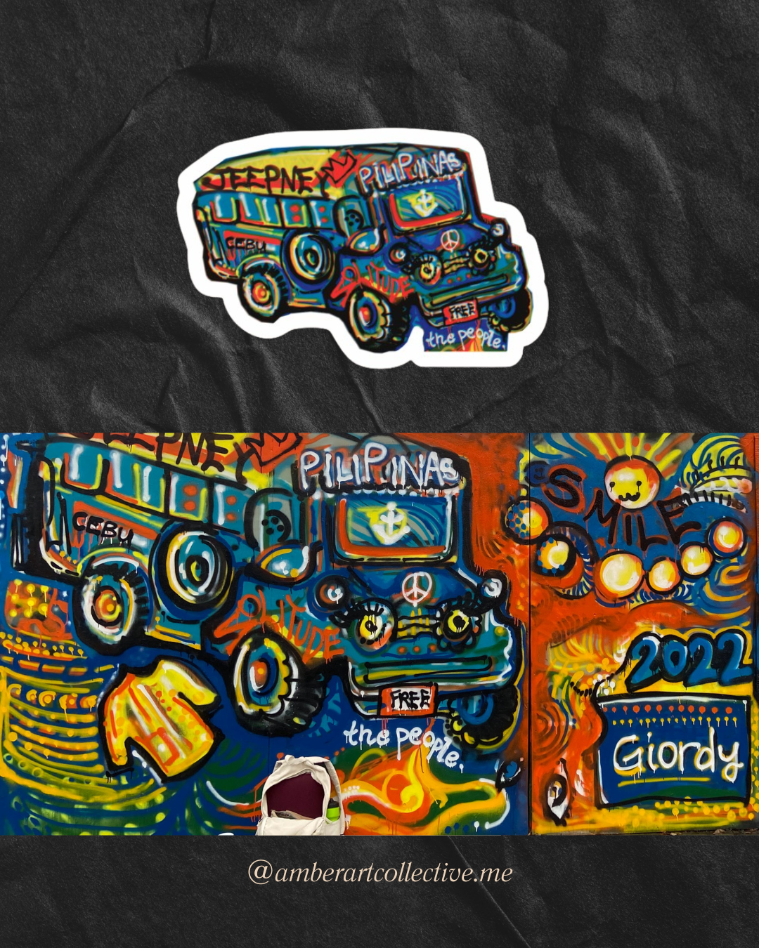 OG Die Cut Sticker - jeepney