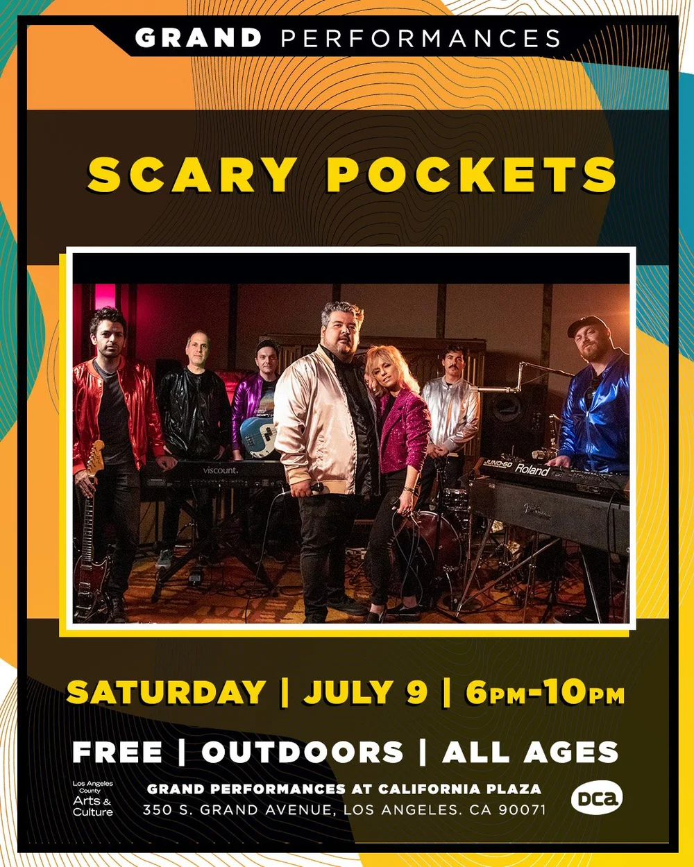 Scary Pockets & CARM — Grand Performances Free Outdoor Summer Concert