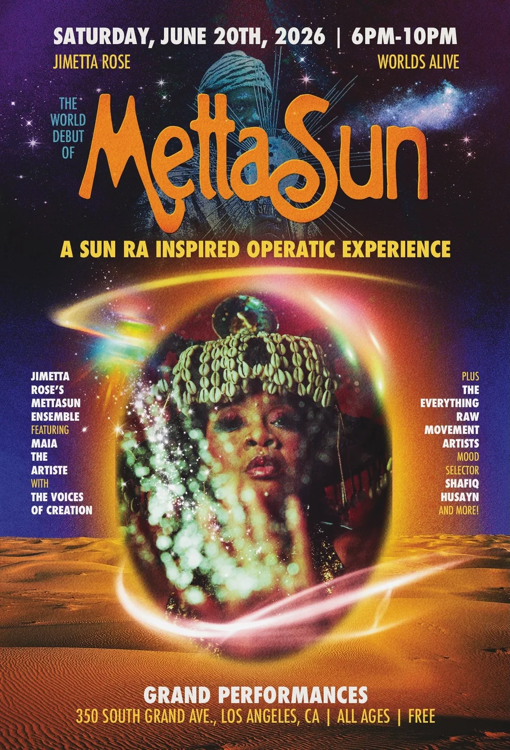 Ra Events Jimetta Rose presents The World Debut of Metta Sun: A Sun Ra Operatic ...