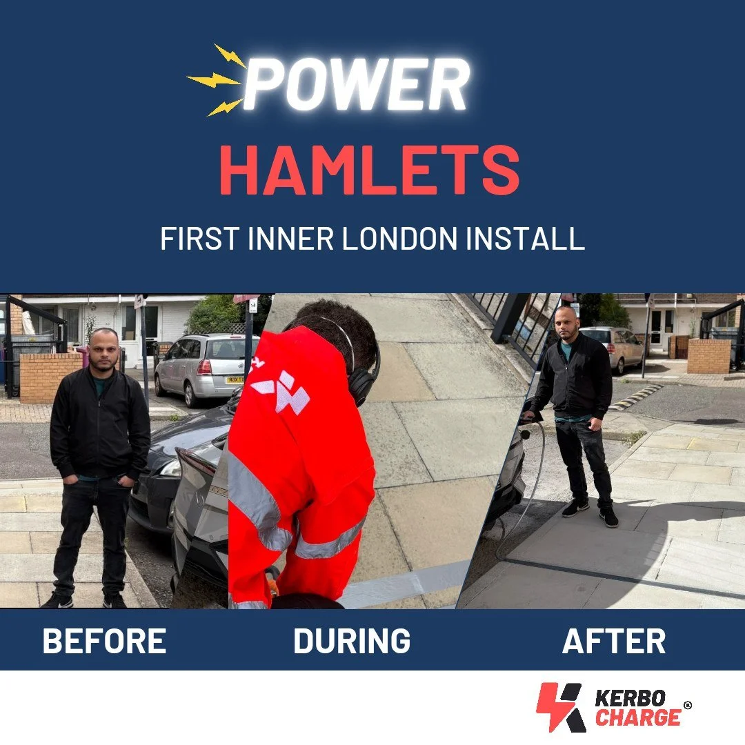 ⚡ POWER HAMLETS ⚡

Our first Inner London install is live in Tower Hamlets!  This is an installation on a Clarion Homes estate.

Meet Rumel - he&rsquo;s an Uber driver and told us he&rsquo;s been paying around &pound;30 to fully charge his car at a n