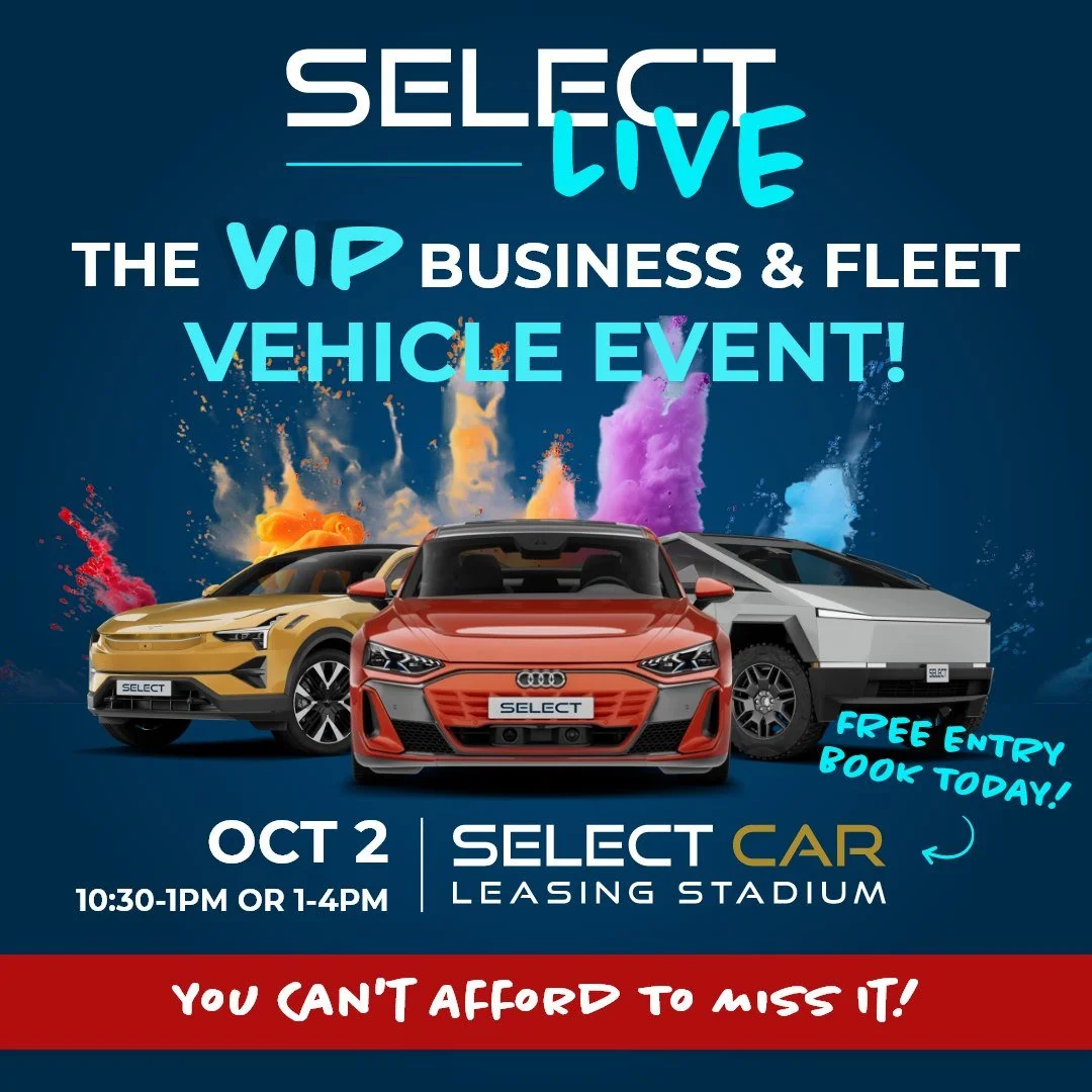 ⚡ Kerbo Charge x Select Car Leasing at Select Live!
 
We&rsquo;re excited to announce that Kerbo Charge will be at #SelectLive - the brand-new EV business showcase from Select Car Leasing, happening at the Select Car Leasing Stadium on 2 October.
 
D