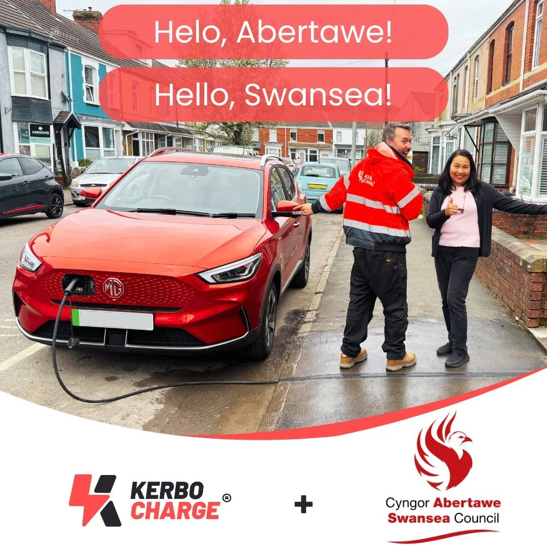A huge congratulations to @swansea_council  for making cross-pavement channels a reality for residents with on-street parking. Iechyd da from team Kerbo!